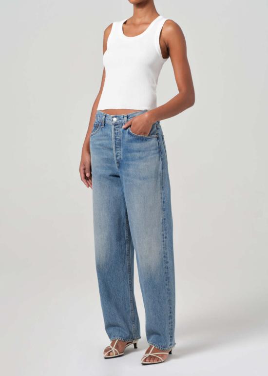  에이골디 민소매 티셔츠 아골데 축소된 양귀비 탱크 - AGOLDE