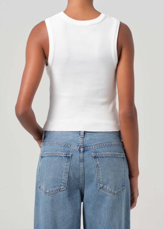  에이골디 민소매 티셔츠 아골데 축소된 양귀비 탱크 - AGOLDE