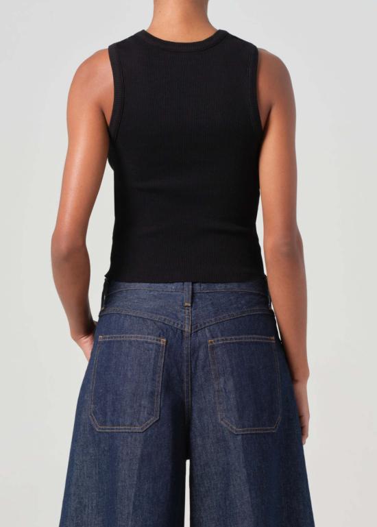  에이골디 민소매 티셔츠 아골데 축소된 양귀비 탱크 - AGOLDE