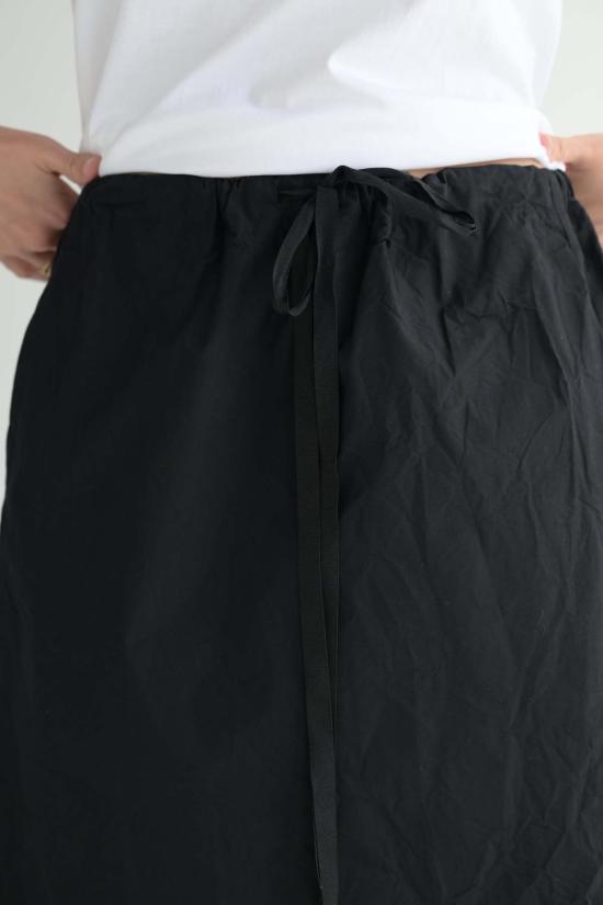  샤 롱 스커트 트위스트 스커트 미디엄 롱 - SCHA