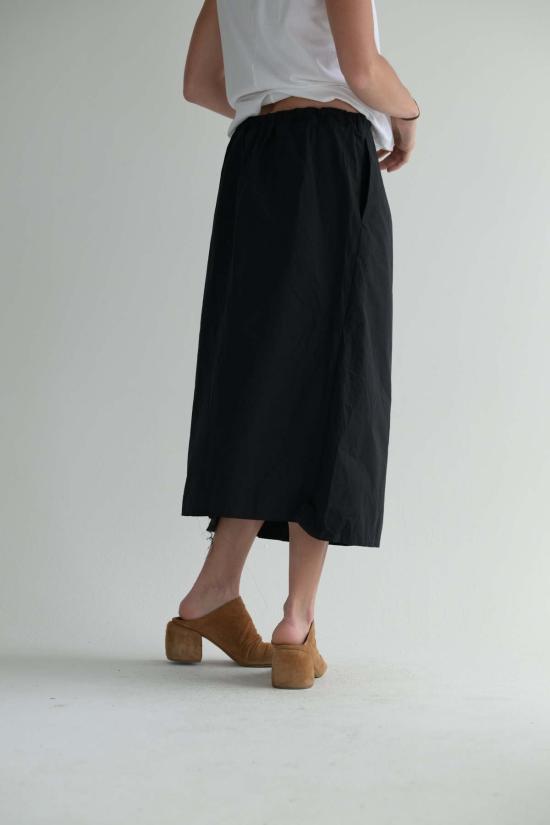  샤 롱 스커트 트위스트 스커트 미디엄 롱 - SCHA