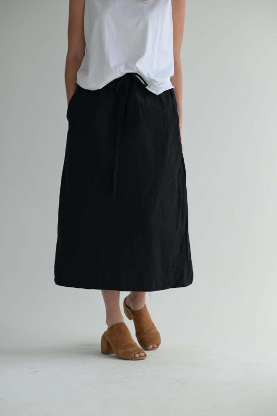  샤 롱 스커트 트위스트 스커트 미디엄 롱 - SCHA