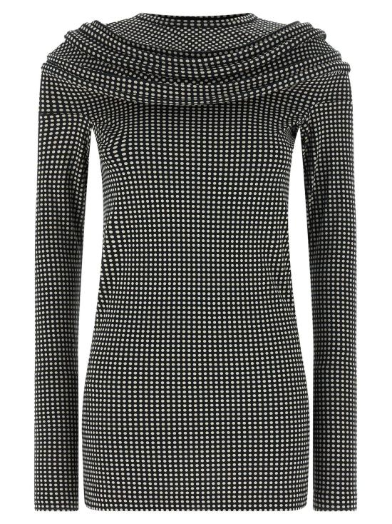  와타나베 준야 숏 원피스 조각 드레스 화이트/블랙