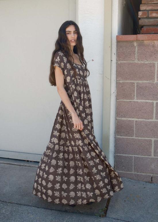  에이스 앤 지그 롱 원피스 에이스앤지그 룰루 드레스 보태니컬 - ACE & JIG