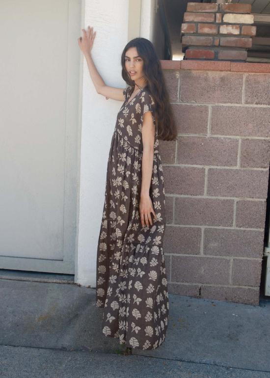  에이스 앤 지그 롱 원피스 에이스앤지그 룰루 드레스 보태니컬 - ACE & JIG