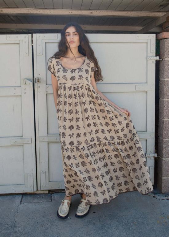  에이스 앤 지그 롱 원피스 에이스앤지그 룰루 드레스 보태니컬 - ACE & JIG