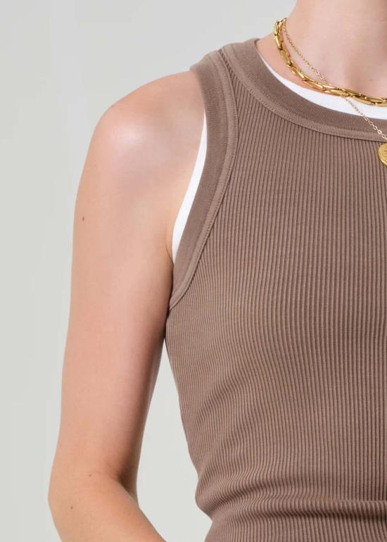  시티즌 오브 휴머니티 민소매 티셔츠 인류 시민 이사벨 립 탱크 코코아 - CITIZEN OF HUMANITY