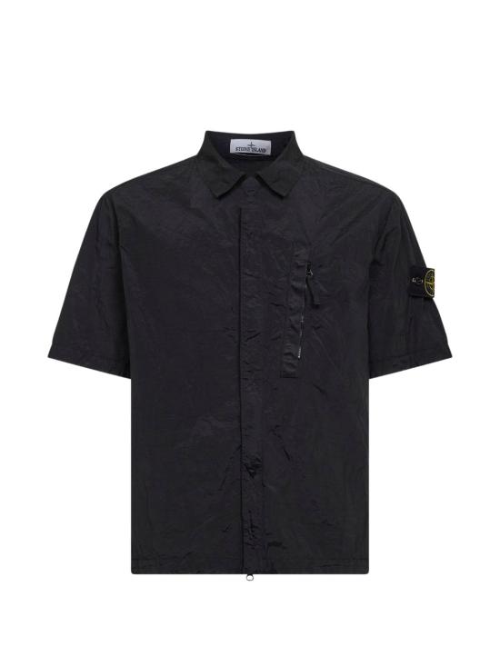 26SS 스톤 아일랜드 반팔 셔츠 L1S151200028S0019 V0029 Black