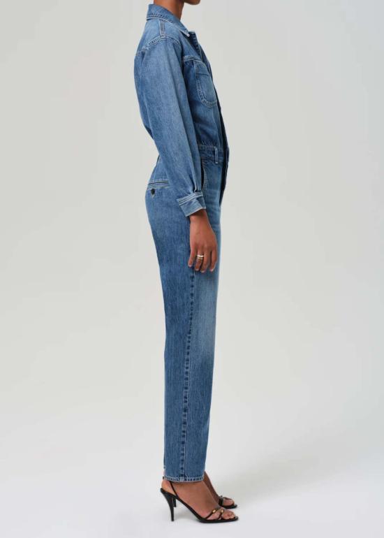  시티즌 오브 휴머니티 데님 원피스 솔렌 폴리시드  팬텀 - CITIZEN OF HUMANITY