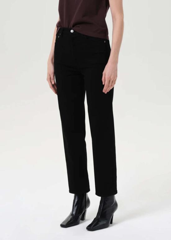  에이골디 데님 팬츠 아골드 90년대 핀치 웨이스트 크롭 진 커버 - AGOLDE