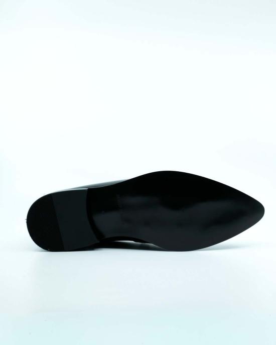  어니스트 더블유 베이커 드레스 슈즈 어니스트 W. 베이커 블랙 & 화이트 가죽 샤프 토 - ERNEST W. BAKER