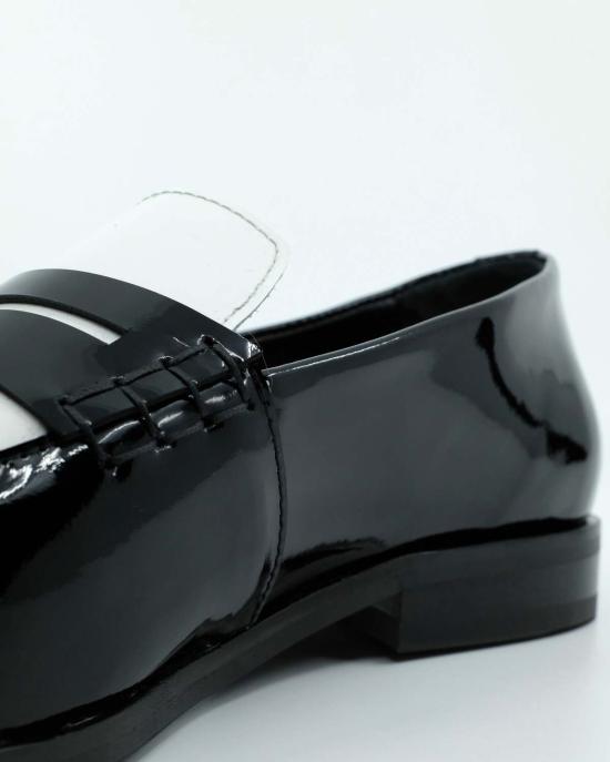  어니스트 더블유 베이커 드레스 슈즈 어니스트 W. 베이커 블랙 & 화이트 가죽 샤프 토 - ERNEST W. BAKER