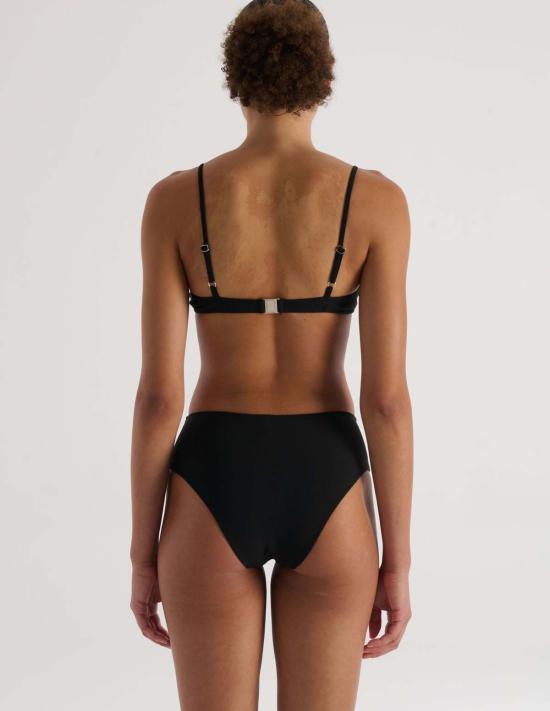  아락스 비키니 수영복 톤 하이 레그 비키니 하의 블랙 - ARAKS