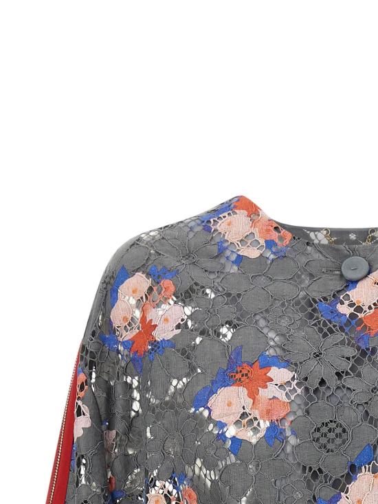  펜디 수트 자켓 부케 레이스 블레이저 그레이 - FENDI