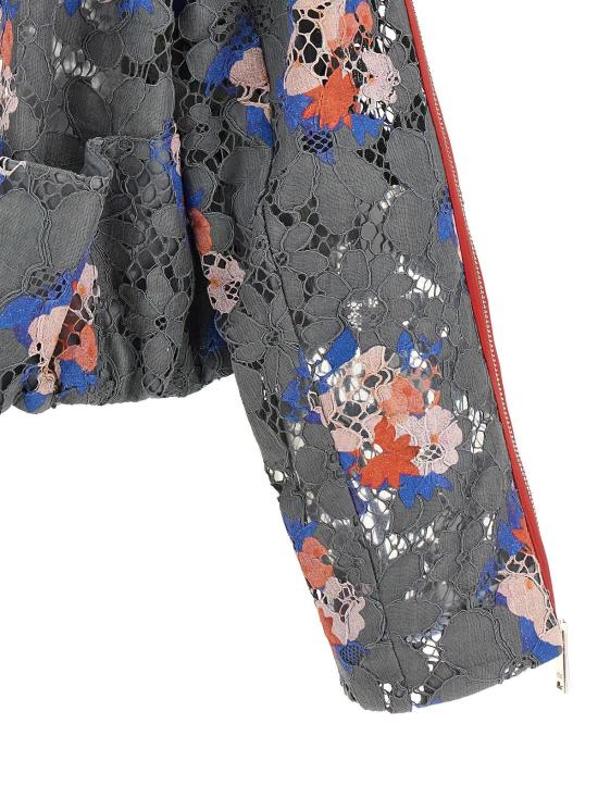  펜디 수트 자켓 부케 레이스 블레이저 그레이 - FENDI