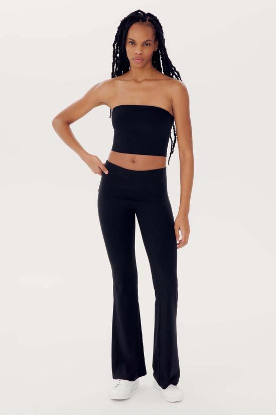  SPLITS 59 민소매 티셔츠 Splits 59 Hazel Airweight Crop Bandeau Black