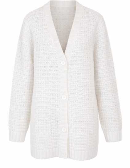 25FW 파비아나 필리피 플래티넘 시퀸 장식 가디건 MAD225F540 L6170142 White