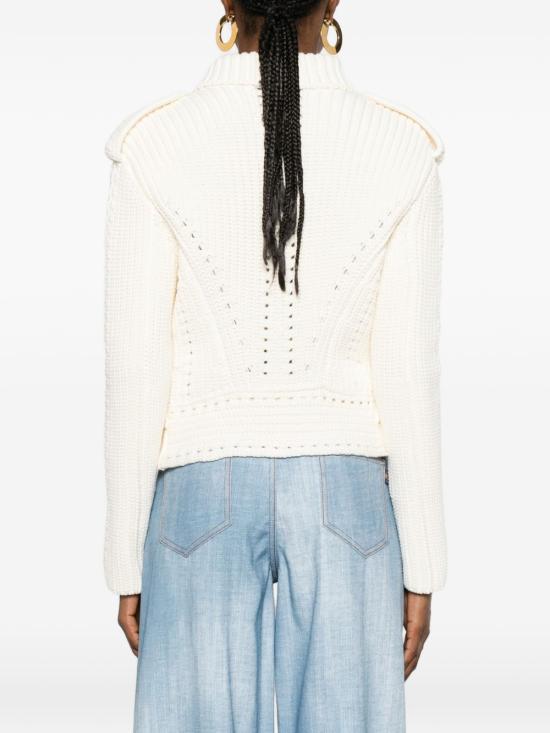 26SS 에르마노 설비노 가죽 자켓 D485I301RXY RXY10602 Snow white - ERMANNO SCERVINO