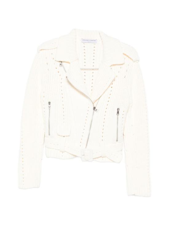 26SS 에르마노 설비노 가죽 자켓 D485I301RXY RXY10602 Snow white