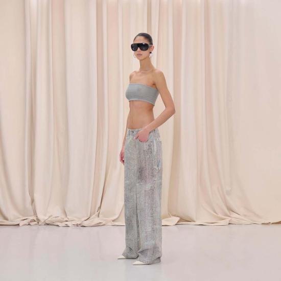  하이쿠레 데님 팬츠 위노나 진스 핑크 스네이크 - HAIKURE