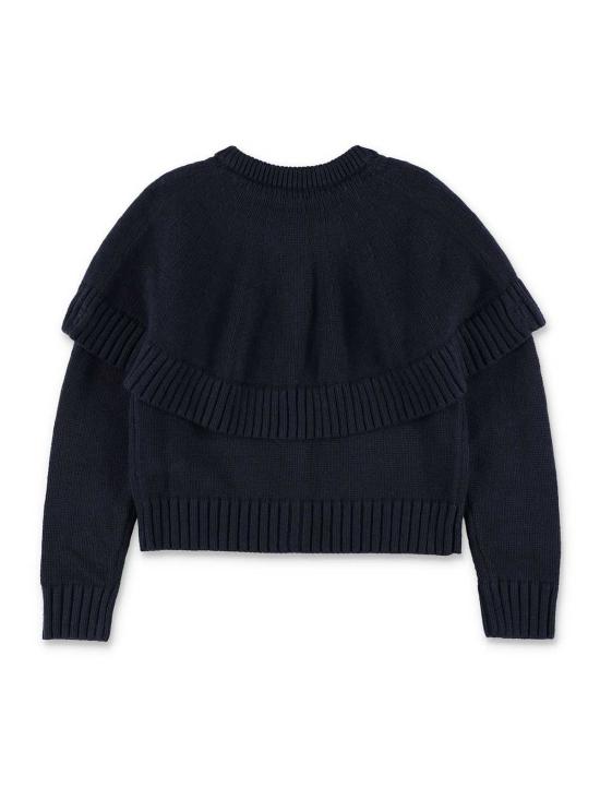  [키즈] 끌로에 가디건 키즈 니트 케이프 가디건 네이비 - CHLOE