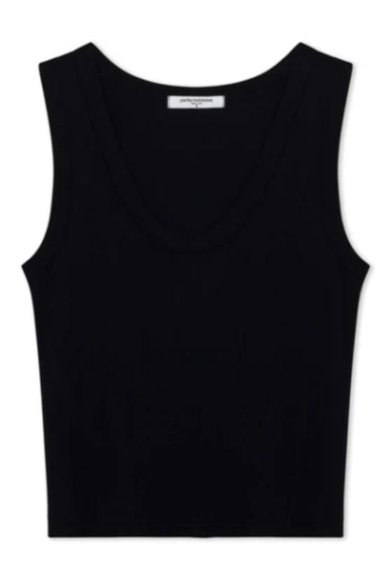  퍼펙트 화이트 티 민소매 티셔츠 퍼펙트화이트티 카라 크리스피 코튼 브라 친화적인 탱크탑 - PERFECT WHITE TEE