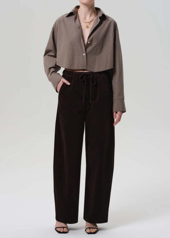  시티즌 오브 휴머니티 셔츠 아나 크롭 셔츠 헤리티지 플래드 - CITIZEN OF HUMANITY