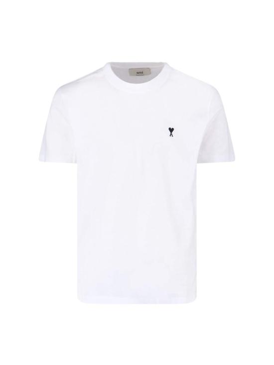  아미 반팔 티셔츠 Ami Alexandre Mattiussi De Coeur 티셔츠 화이트