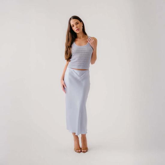  사블린 롱 스커트 미란다 실크  위스퍼