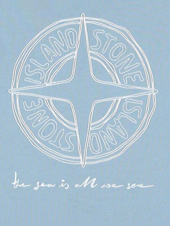 26SS [키즈] 스톤 아일랜드 티셔츠 L1S162100011 S0369V004A DUST BLUE - STONE ISLAND