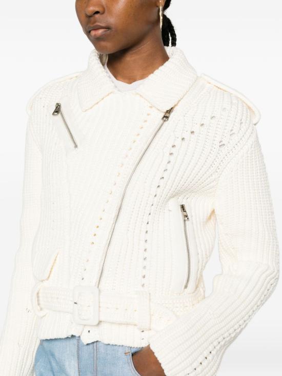 26SS 에르마노 설비노 가죽 자켓 D485I301 RXY10602 Snow white - ERMANNO SCERVINO