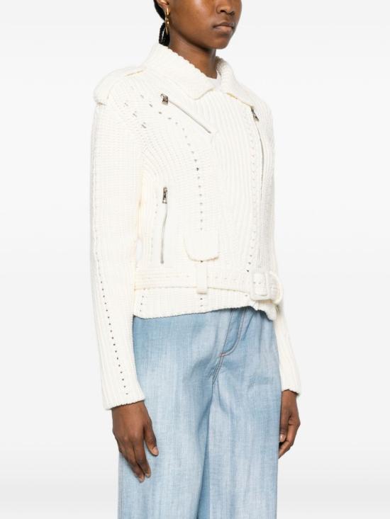 26SS 에르마노 설비노 가죽 자켓 D485I301 RXY10602 Snow white - ERMANNO SCERVINO