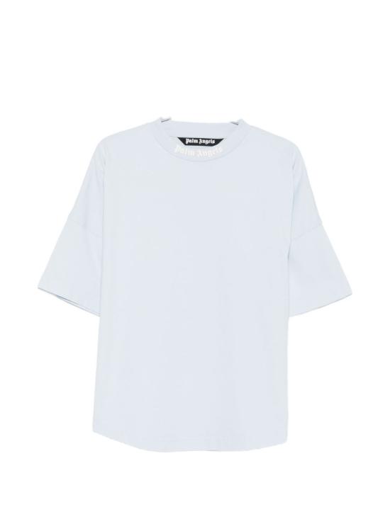 26SS 팜앤젤스 반팔 티셔츠 PMAA10BS26 JER0014103 Blue off white - PALM ANGELS