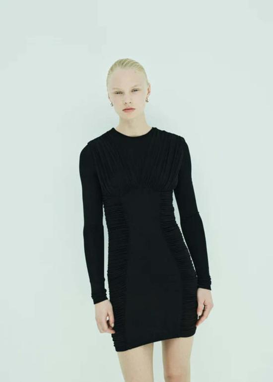  에이골디 숏 원피스 아골드 아비 드레스 블랙 - AGOLDE