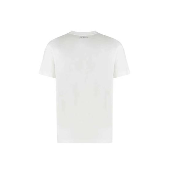  오프화이트 반팔 티셔츠 로고 티셔츠 화이트 - OFF WHITE