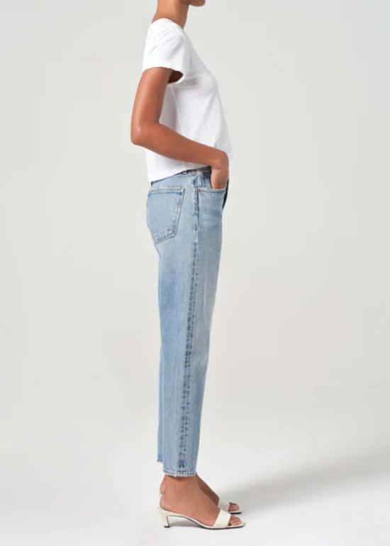  에이골디 데님 팬츠 아골데 90년대 핀치 웨이스트 진 무대 - AGOLDE