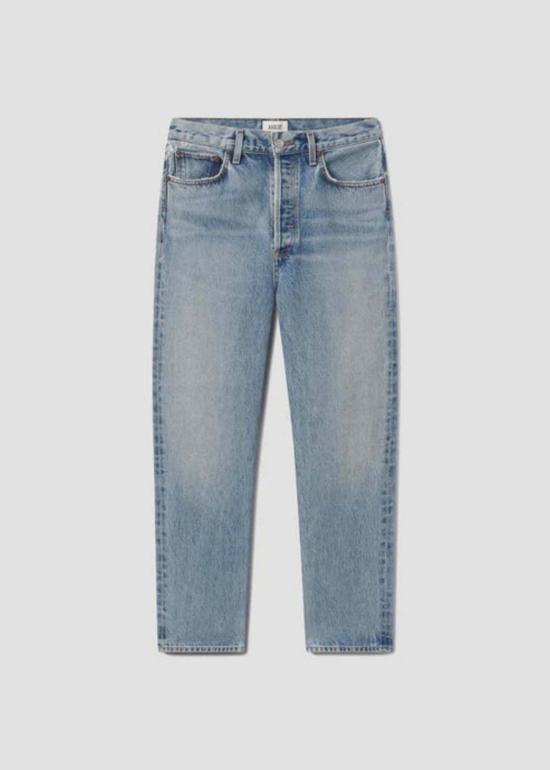  에이골디 데님 팬츠 아골데 90년대 핀치 웨이스트 진 무대 - AGOLDE