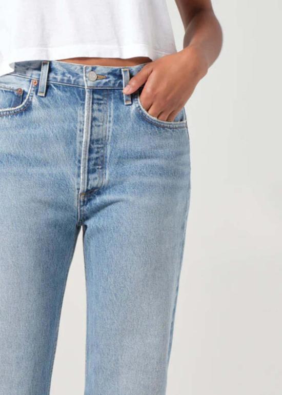  에이골디 데님 팬츠 아골데 90년대 핀치 웨이스트 진 무대 - AGOLDE