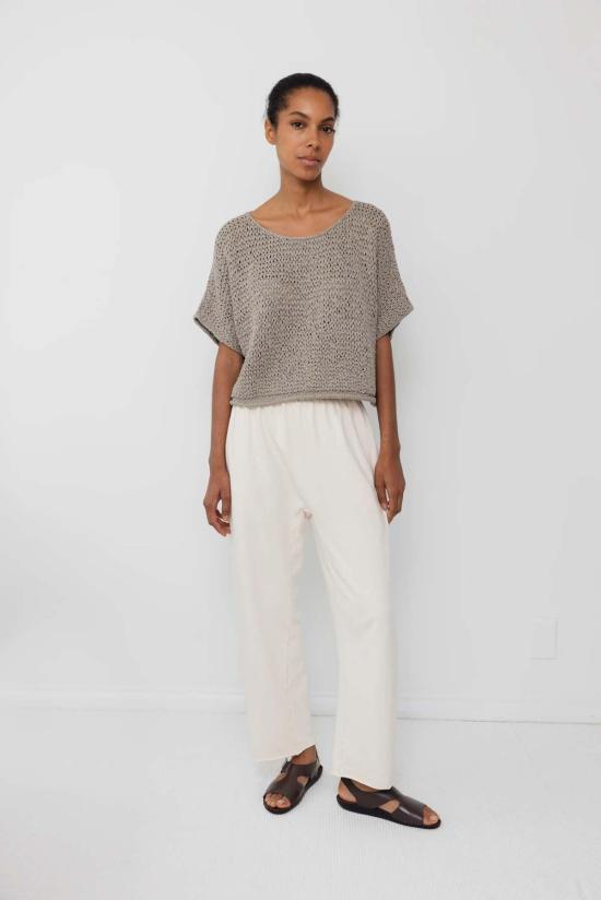  울 하이드 스웨터 핸드 니트 티셔츠 - WOL HIDE