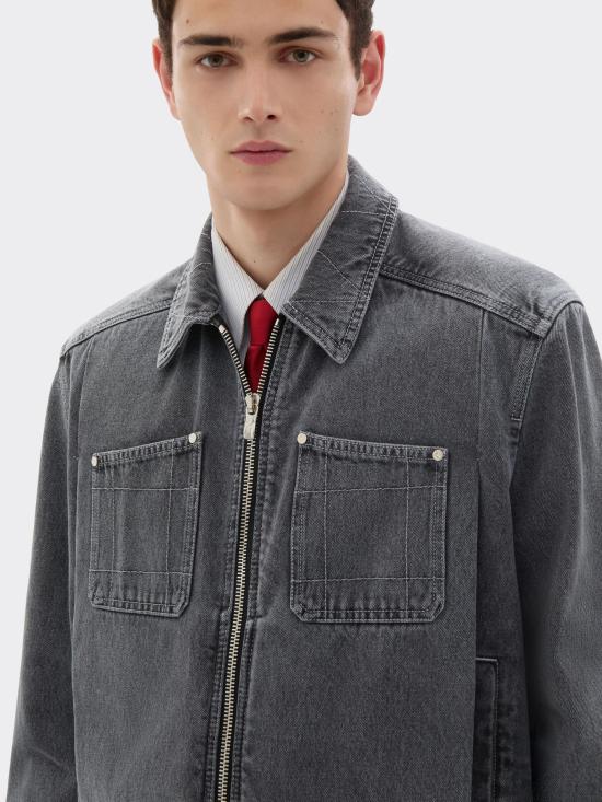 26SS 페라리 데님 자켓 49942 GGRE Grey - FERRARI