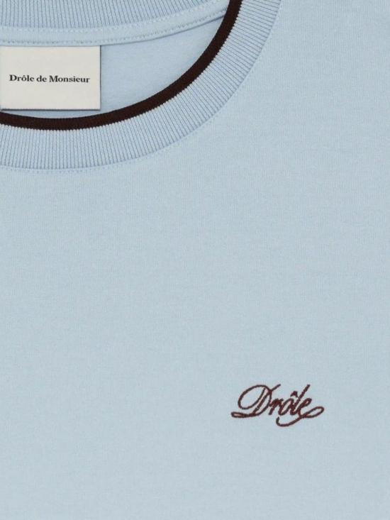 26SS 드롤드무슈 반팔 티셔츠 KTS318 CO248LIGHTBLUE Clear Blue - DROLE DE MONSIEUR