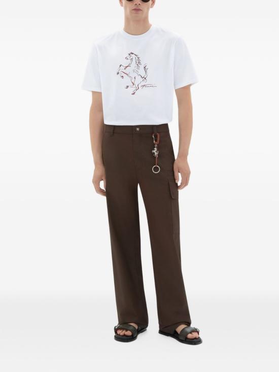 26SS 페라리 반팔 티셔츠 50846 WHT White - FERRARI