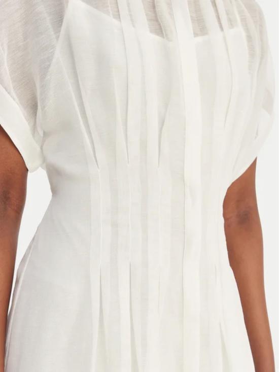 26SS 보스 미디 원피스 50559733 100 White - BOSS