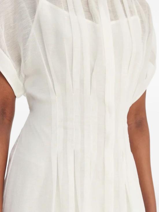 26SS 보스 미디 원피스 50559733 100 White - BOSS