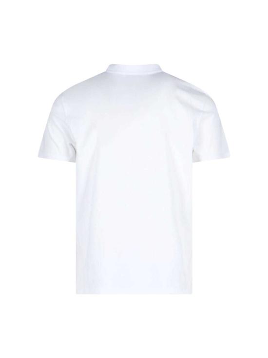  아미 반팔 티셔츠 Ami Alexandre Mattiussi Ami De Coeur 티셔츠 화이트 - AMI