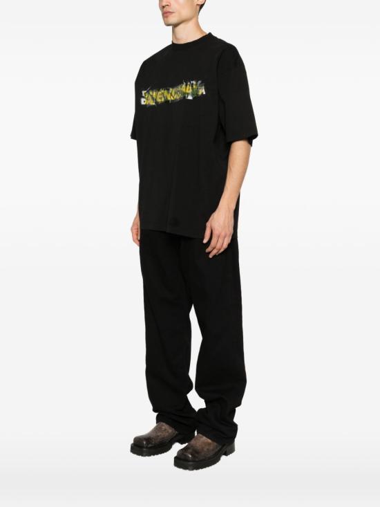 26SS 발렌시아가 반팔 티셔츠 764235 TUVI61000 Black - BALENCIAGA