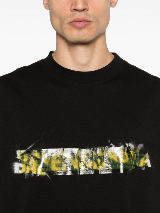 26SS 발렌시아가 반팔 티셔츠 764235 TUVI61000 Black - BALENCIAGA