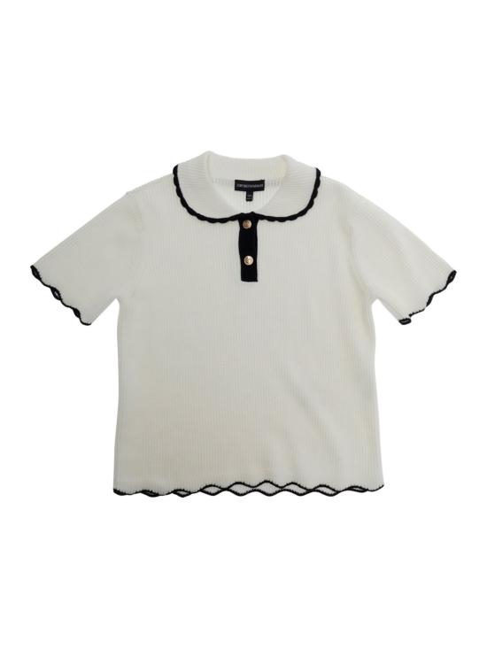 26SS [키즈] 엠포리오 아르마니 캐시미어 니트 EG000753 AF22776U0003 White