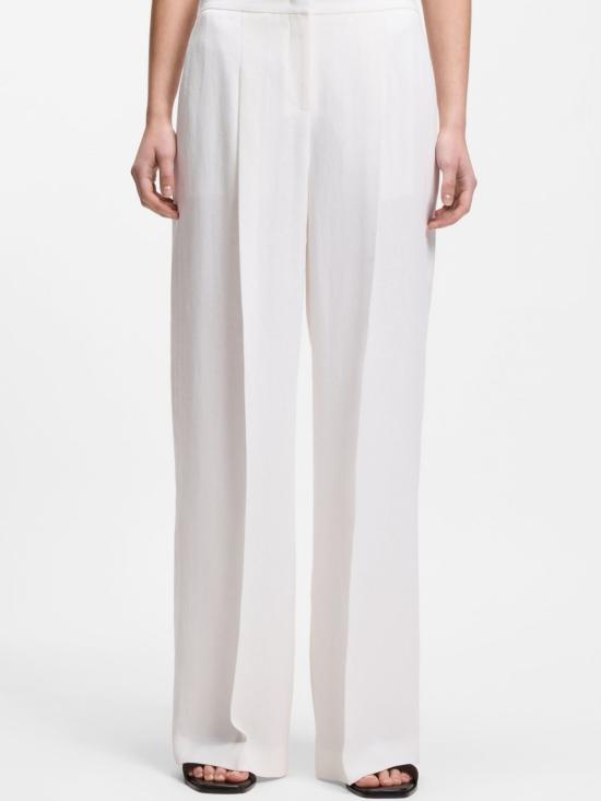 26SS 보스 스트레이트 팬츠 50557443 100 White - BOSS