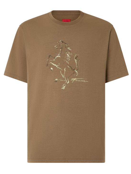 26SS 페라리 반팔 티셔츠 50846 VRCA Kaki